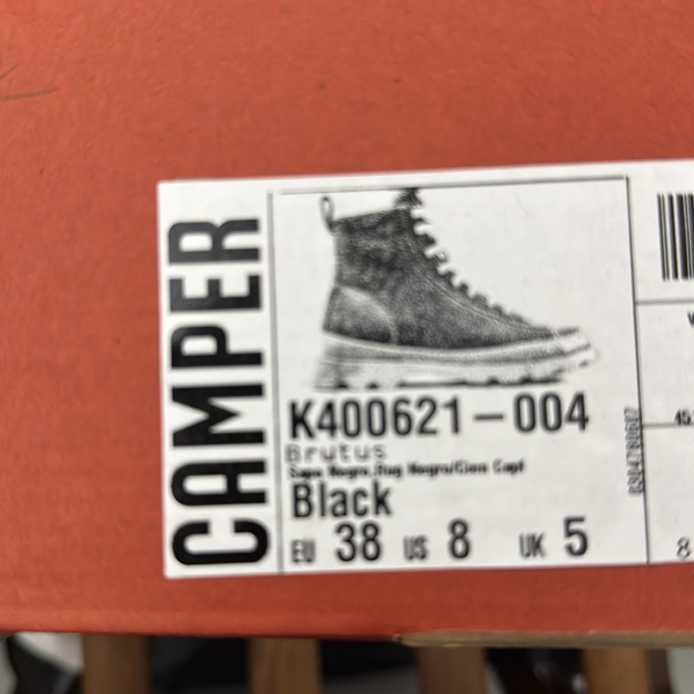 Camper Black and Blue Women’s High-Top Sneakers, Size 8. $80 orig $180 - Picture 5 of 5